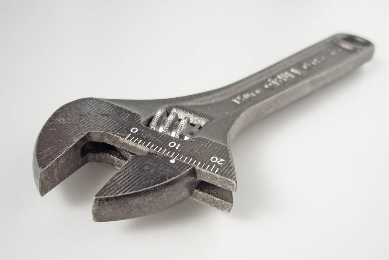 An adjustable wrench